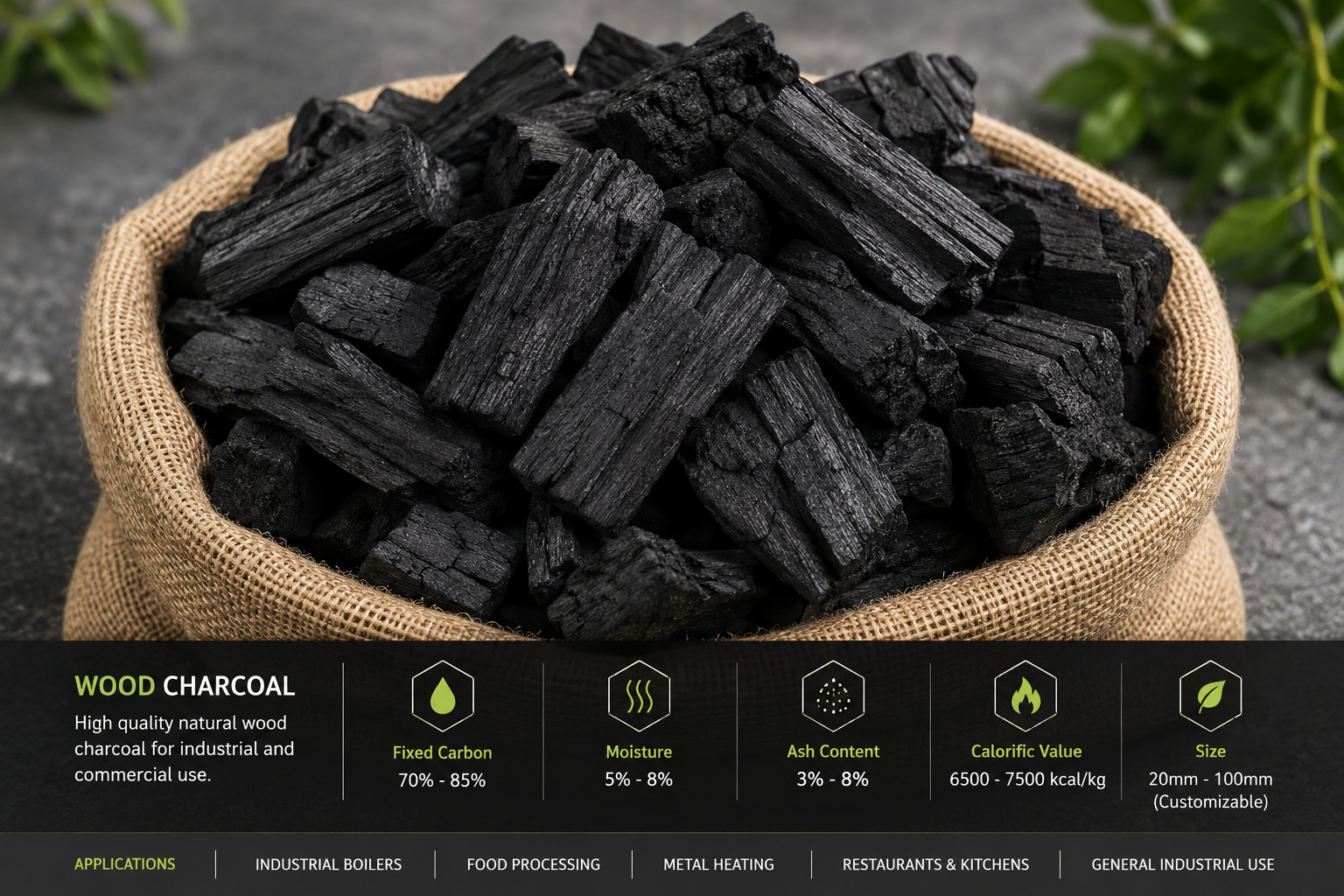 Mandal Industries Wood Charcoal